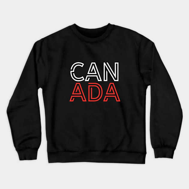 Canada Typography Crewneck Sweatshirt by tonylonder